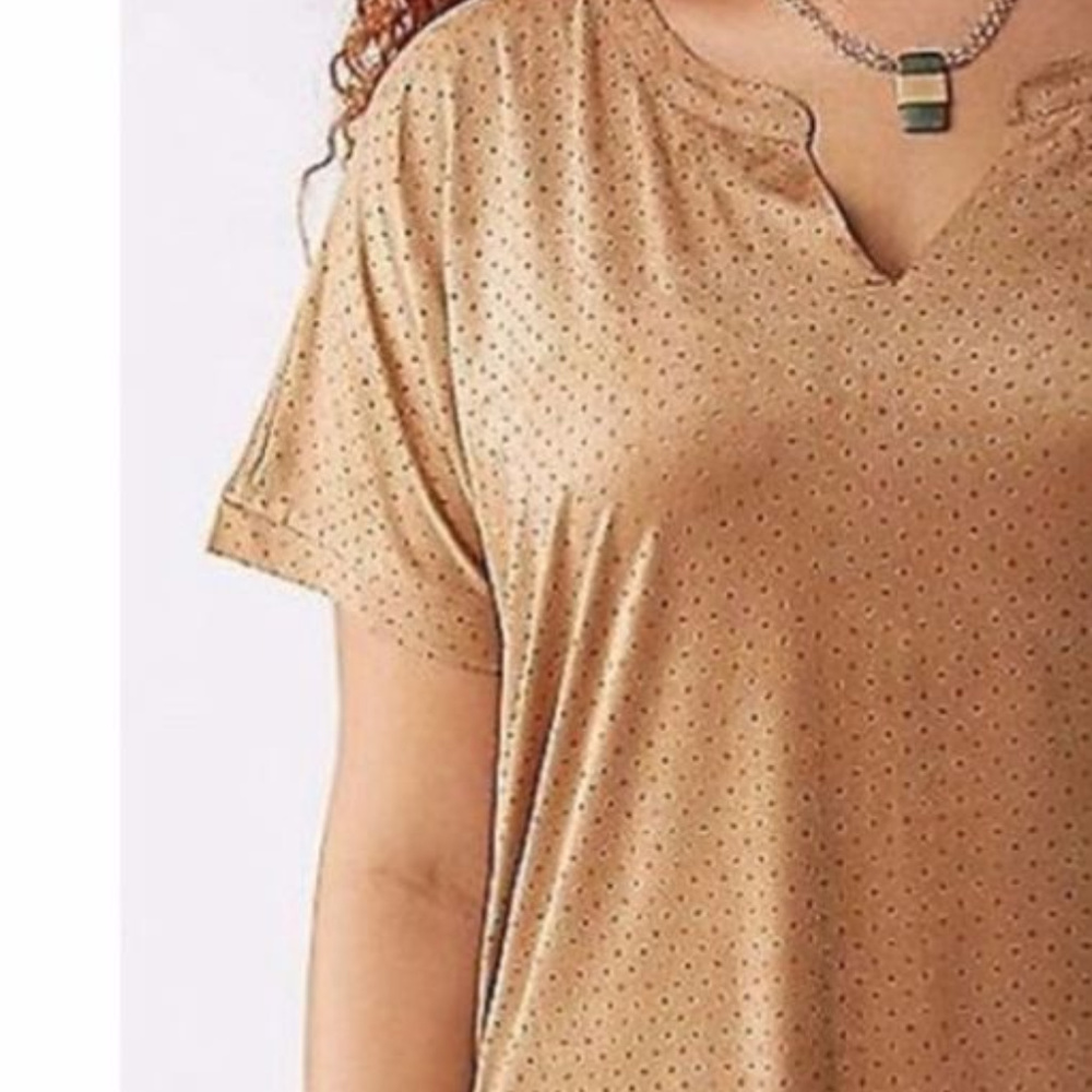 Lane Bryant Faux Suede Blouse